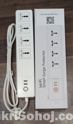 WiFi Smart Power Strip with 4 Socket 2 USB Charging